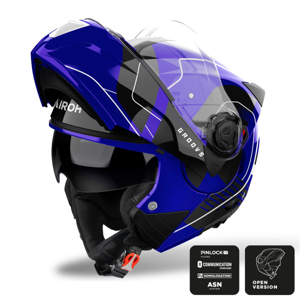 Airoh Airoh specktre flip-front helmet - groove blue gloss - s